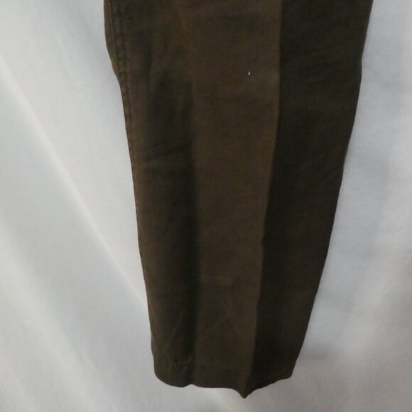 Y2K | OLD NAVY - Surplus Co | 36 X 30 | Classic Brown Linen Straight Leg Pants - Picture 14 of 16